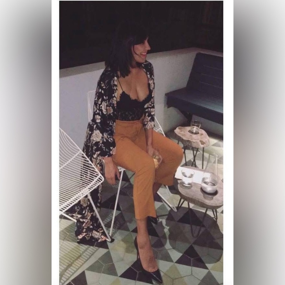 EUC Kori In Full Bloom Tie Waist Kimono